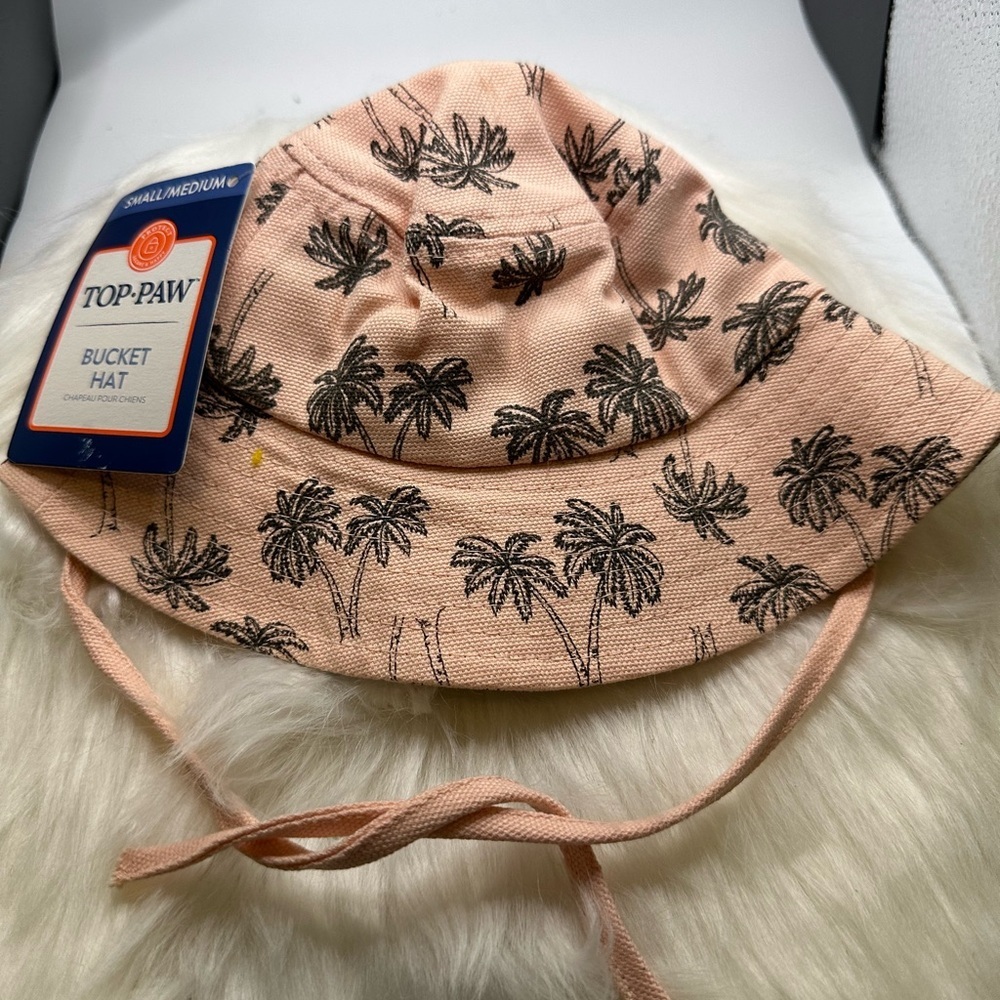 🩷5/$10 Top Paw Pink Bucket Hat with Palm Design